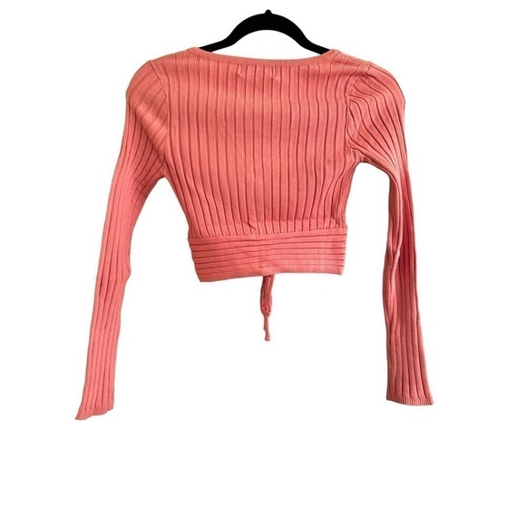 L*Space Lucky Lace Up Sweater Top in Rose - Picture 5 of 6